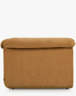 Fauteuil d'angle modulable, Marron sienne déperlant Pulp