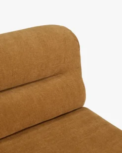 Fauteuil d'angle modulable, Marron sienne déperlant Pulp