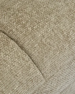 Fauteuil d'angle modulable, Tweed taupe Paul