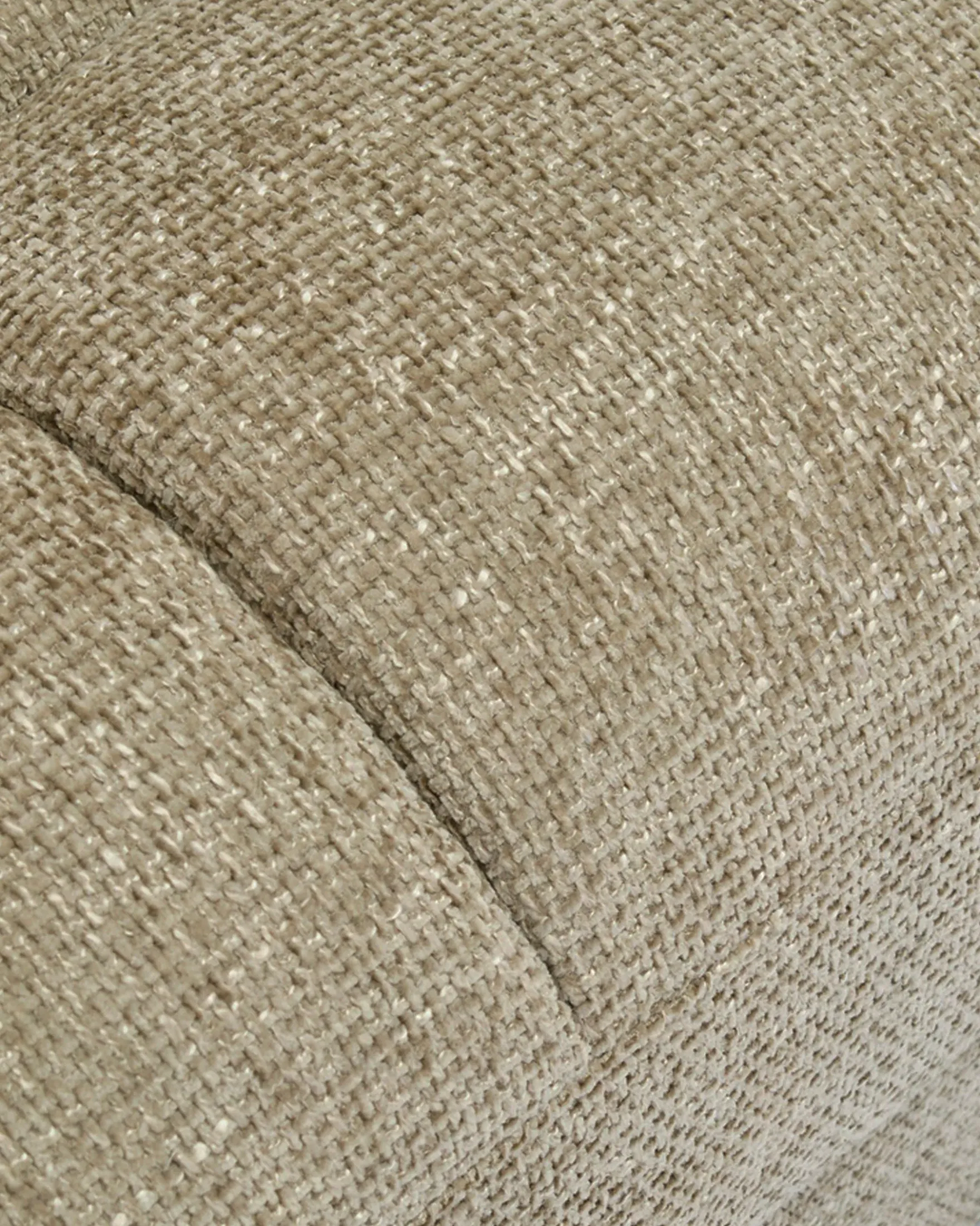 Fauteuil d'angle modulable, Tweed taupe Paul