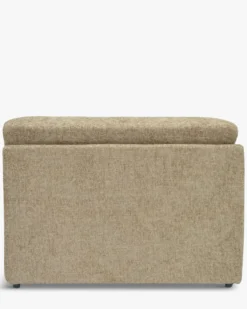 Fauteuil d'angle modulable, Tweed taupe Paul