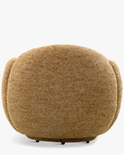 Fauteuil, Marron ocre bouclé, 90x84 Cocoon
