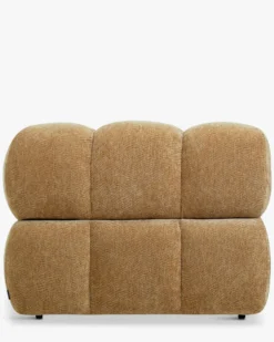 Fauteuil modulable accoudoir interchangeable, Camel crêpé Waffle