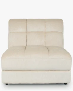 Fauteuil modulable, Beige pampa anti-tâches Paul