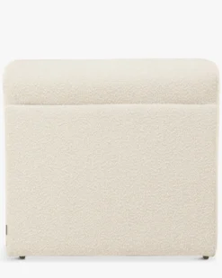 Fauteuil modulable, Blanc avoine bouclé Paul