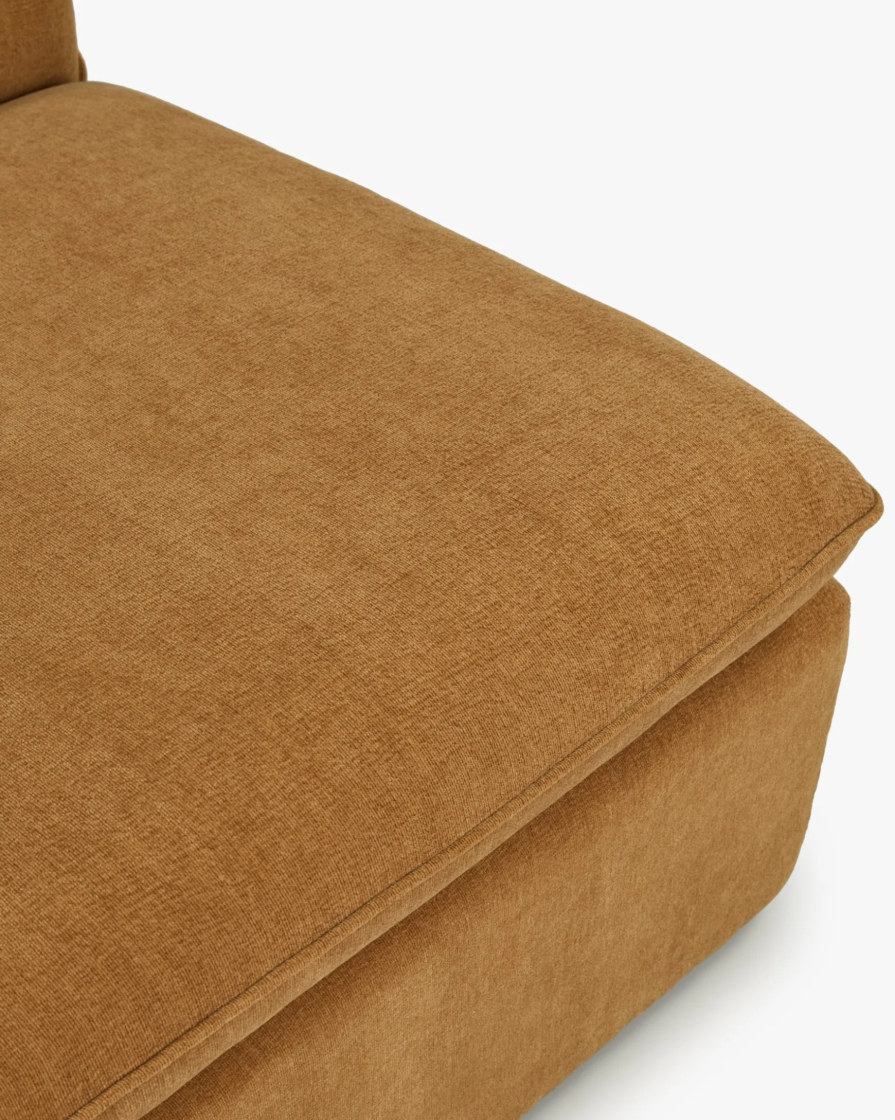 Fauteuil modulable, Marron sienne déperlant Pulp