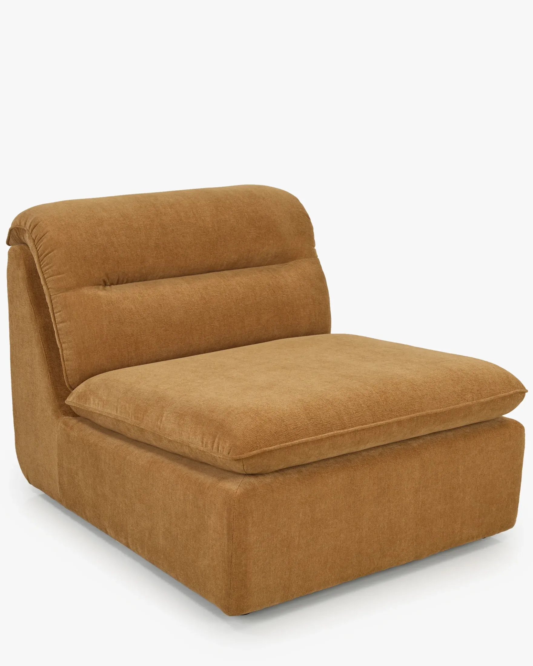 Fauteuil modulable, Marron sienne déperlant Pulp