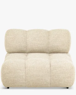 Fauteuil modulable, Tweed beige Waffle