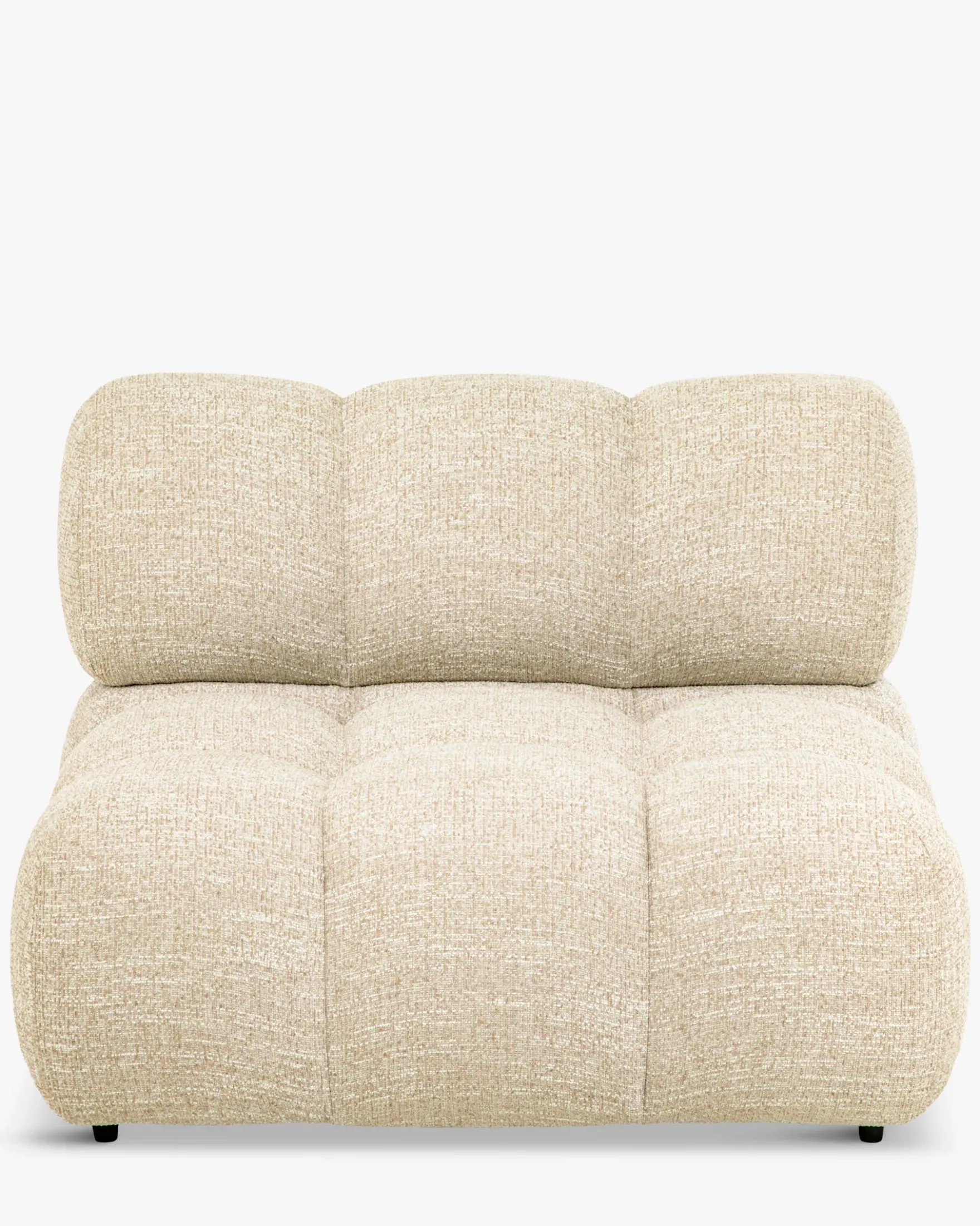 Fauteuil modulable, Tweed beige Waffle