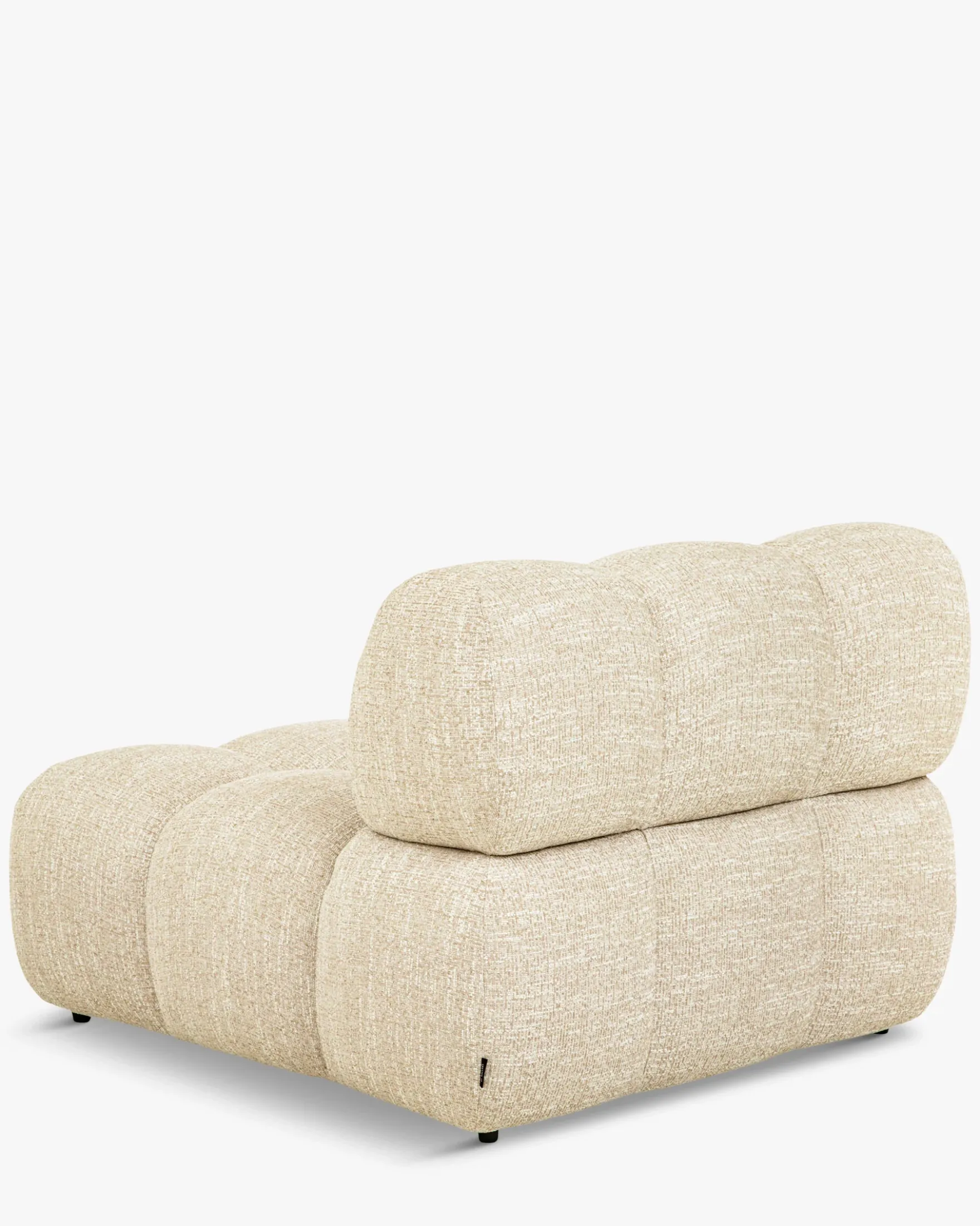 Fauteuil modulable, Tweed beige Waffle