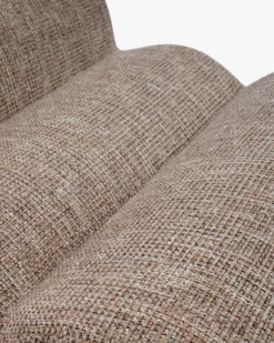 Fauteuil modulable, Tweed Taupe New York & Bois blond Cozy