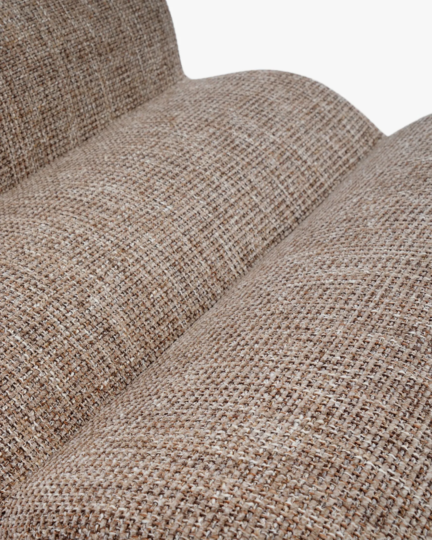 Fauteuil modulable, Tweed Taupe New York & Bois blond Cozy