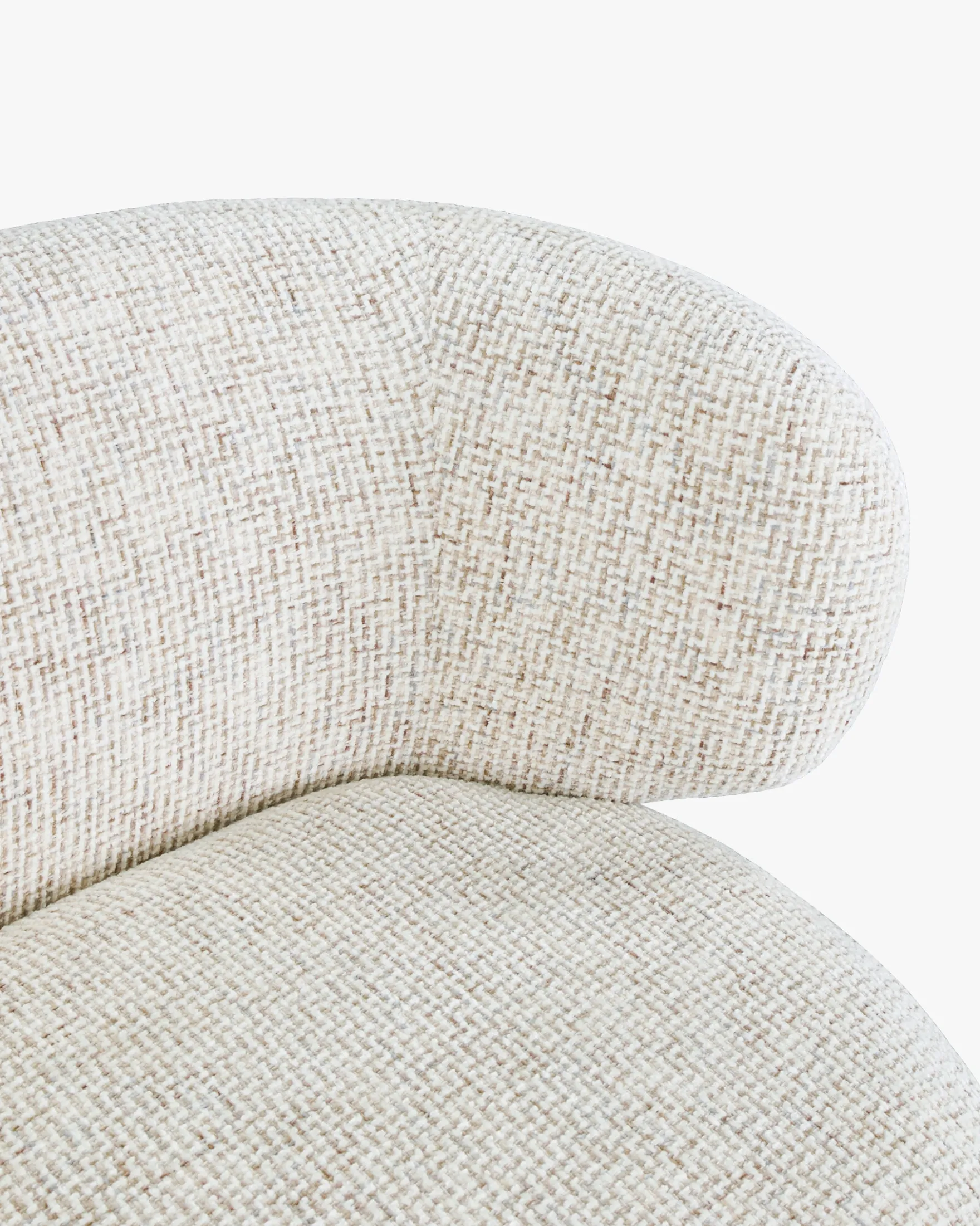Fauteuil, Tweed Beige Moucheté, 90x70 Giulia