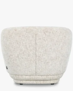 Fauteuil, Tweed Beige Moucheté, 90x70 Giulia