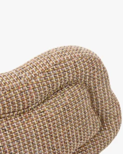 Fauteuil, Tweed jaune miami & métal noir Arty