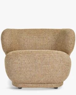 Fauteuil, Tweed jaune miami, 90x70 Giulia