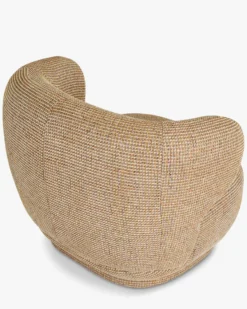 Fauteuil, Tweed jaune miami, 90x70 Giulia