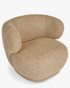 Fauteuil, Tweed jaune miami, 90x70 Giulia
