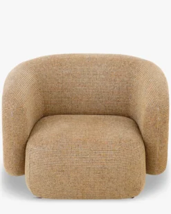 Fauteuil, Tweed jaune miami, 100x70 Volta