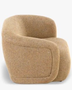 Fauteuil, Tweed jaune miami, 100x70 Volta