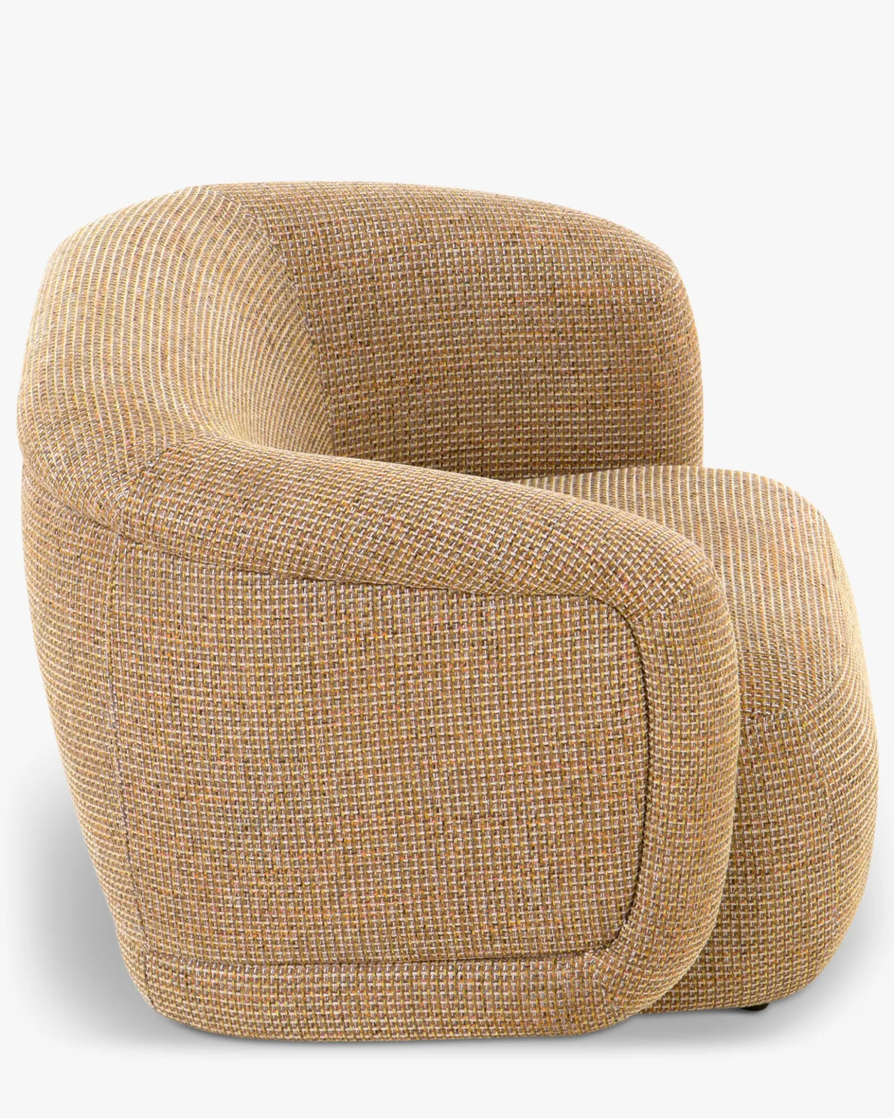 Fauteuil, Tweed jaune miami, 100x70 Volta