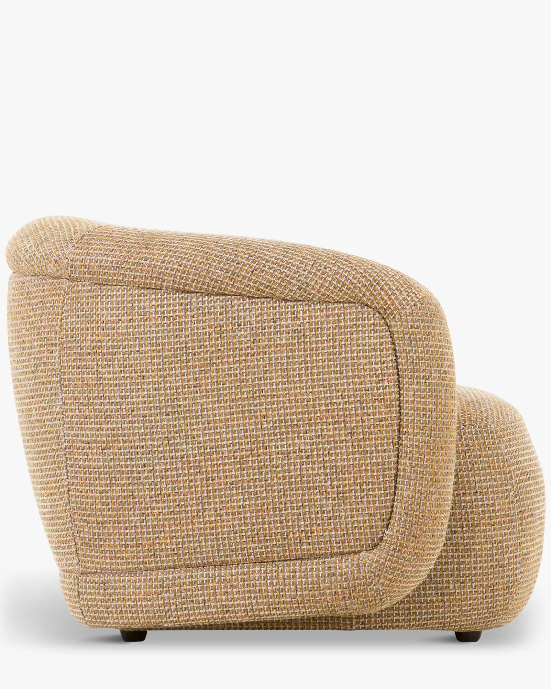 Fauteuil, Tweed jaune miami, 100x70 Volta