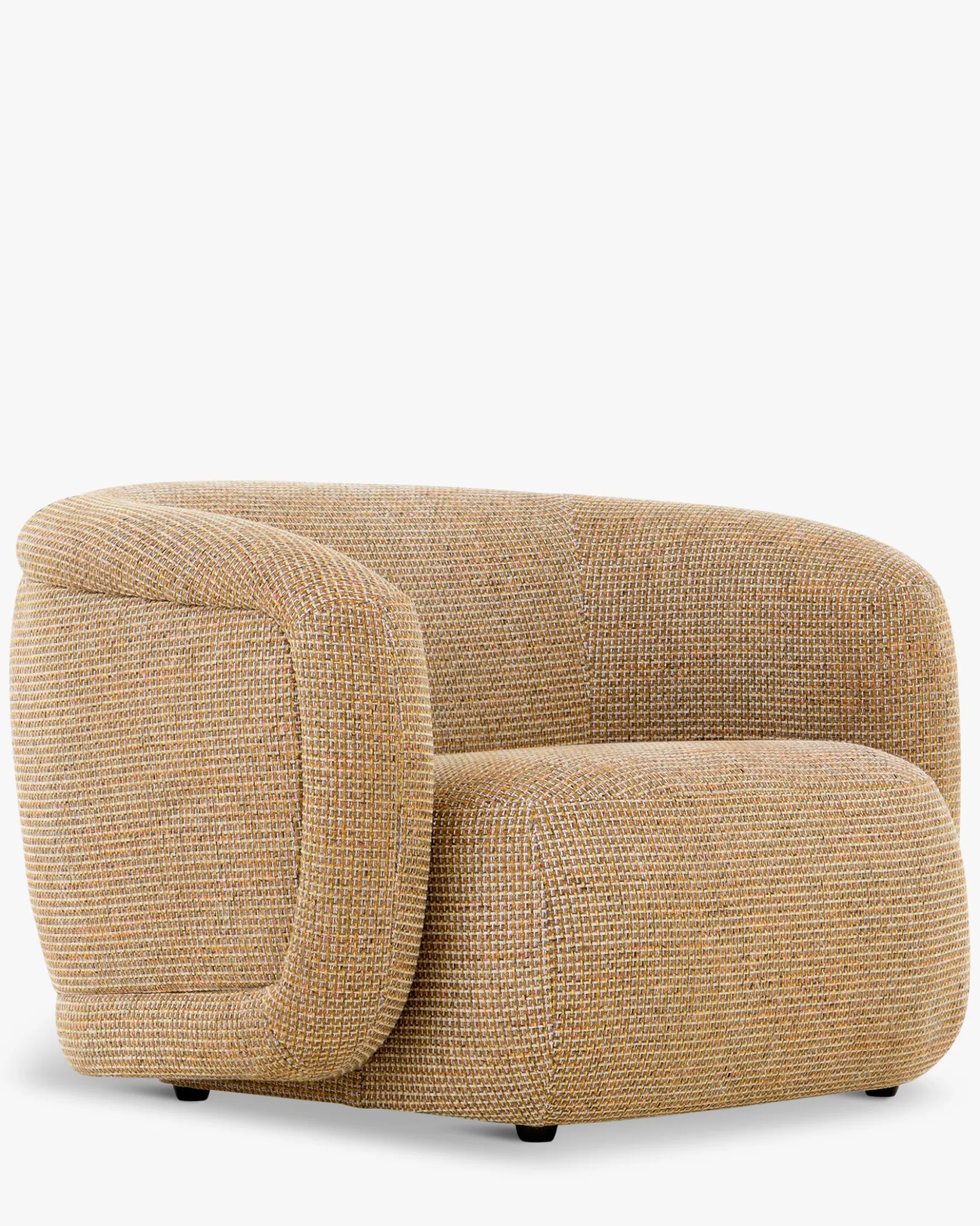 Fauteuil, Tweed jaune miami, 100x70 Volta