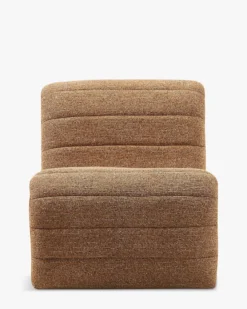Fauteuil, Tweed marron chêne Flow