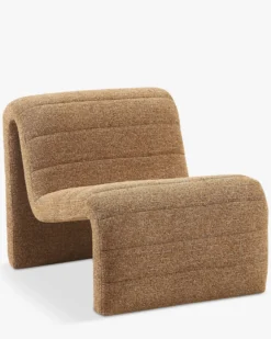 Fauteuil, Tweed marron chêne Flow