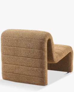 Fauteuil, Tweed marron chêne Flow