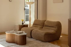 Fauteuil, Tweed marron écureuil Chill