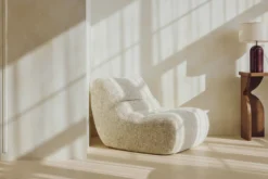 Fauteuil, Tweed moucheté beige Chill