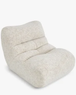 Fauteuil, Tweed moucheté beige Chill