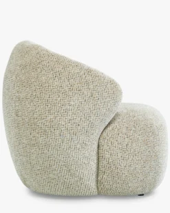 Fauteuil, Tweed Moucheté Marron Aspen