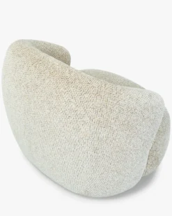 Fauteuil, Tweed Moucheté Marron Aspen