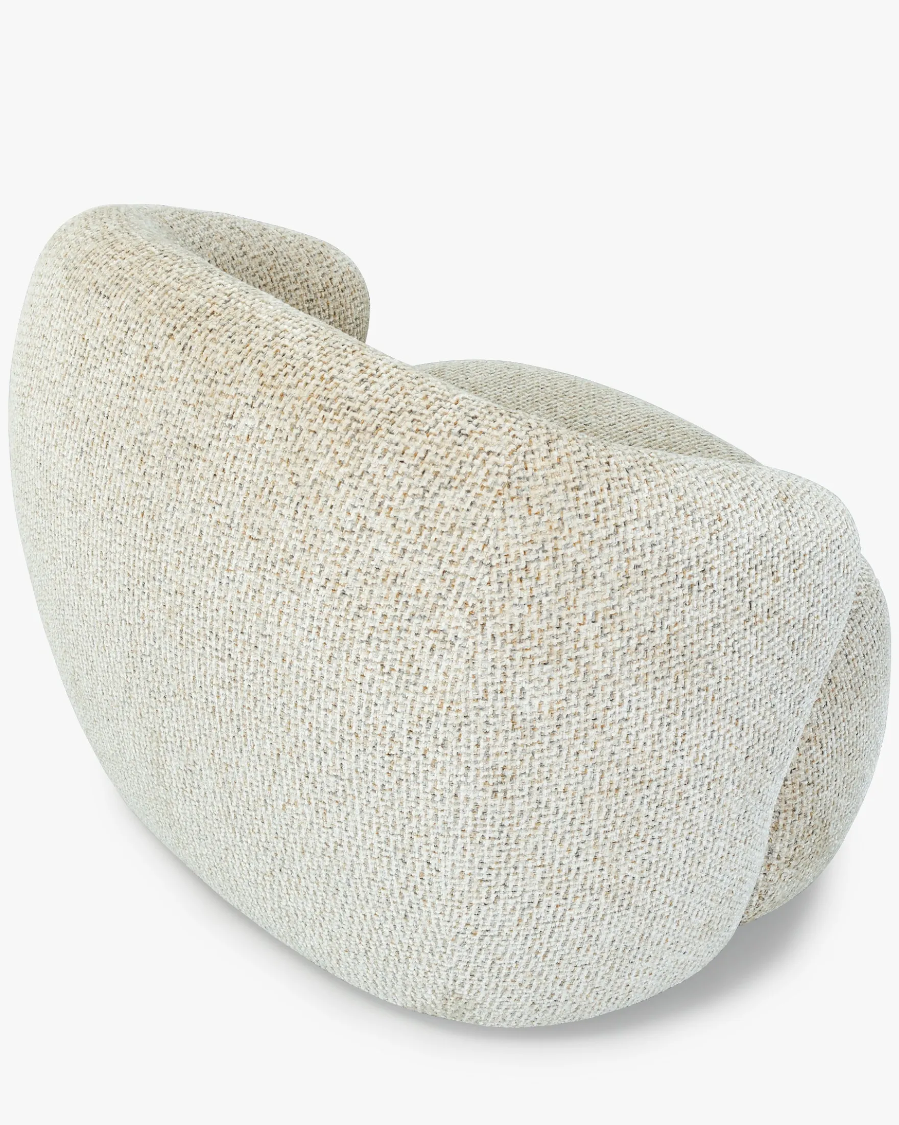 Fauteuil, Tweed Moucheté Marron Aspen