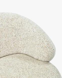 Fauteuil, Tweed Moucheté Marron Aspen