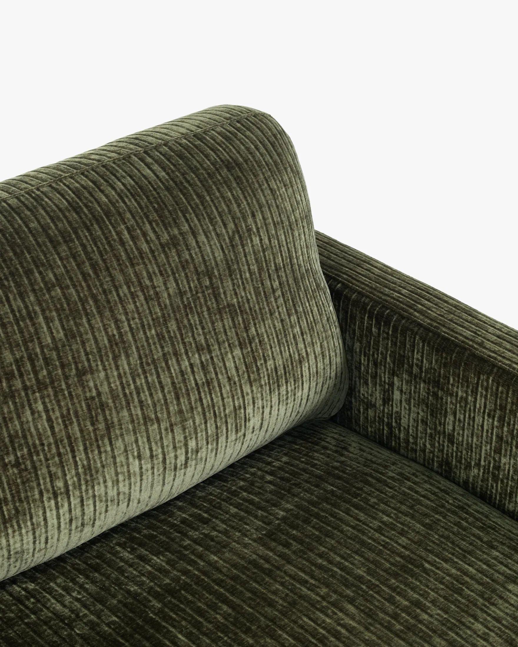 Fauteuil, Velours vert sapin Serena