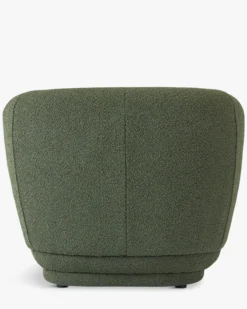 Fauteuil, Vert kaki bouclé, 90x70 Giulia