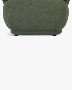 Fauteuil, Vert kaki bouclé, 90x70 Giulia