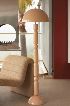 Lampadaire, Beige satiné, H150 Montana