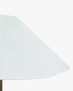 Lampadaire, Laiton antique & Lin, H160 Kensington