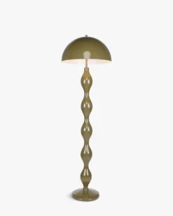 Lampadaire, Vert olive satiné, H152 Powers
