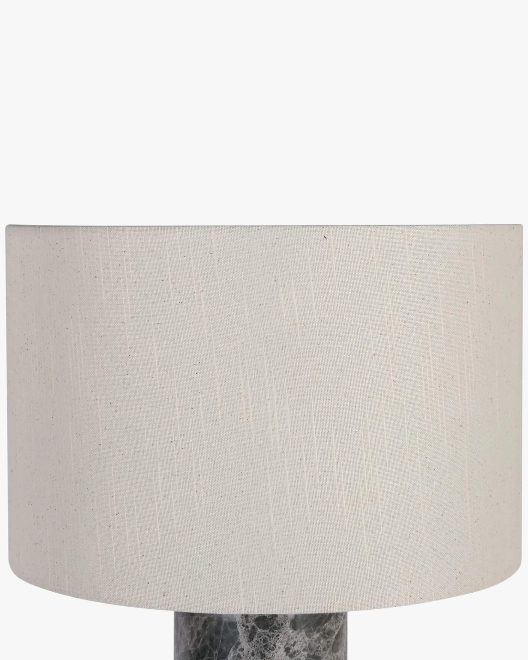 Lampe de table, Abat-jour lin & marbre gris, H50 Gaia