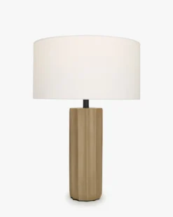 Lampe de table, Béton & Lin, H52 Zahara