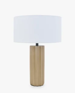 Lampe de table, Béton & Lin, H52 Zahara