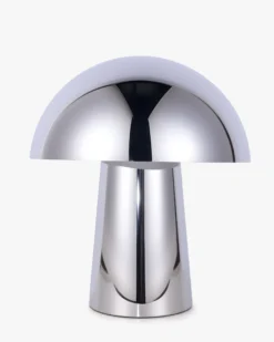 Lampe de table, Chromé, finition miroir, H28 Champi