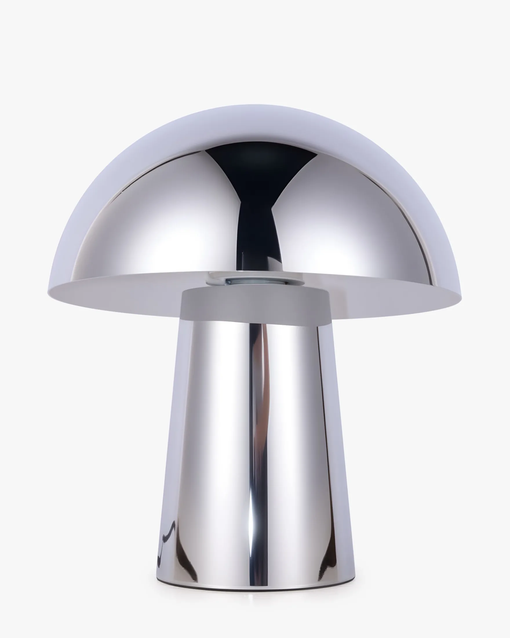 Lampe de table, Chromé, finition miroir, H28 Champi