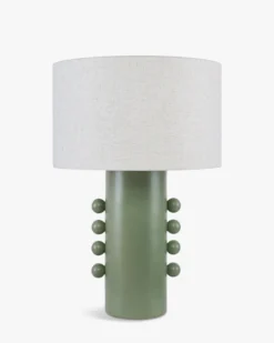 Lampe de table, Céramique peinte à la main, H74 Soli