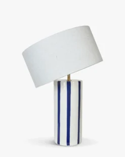 Lampe de table, Céramique peinte à la main, H58 Zhoe